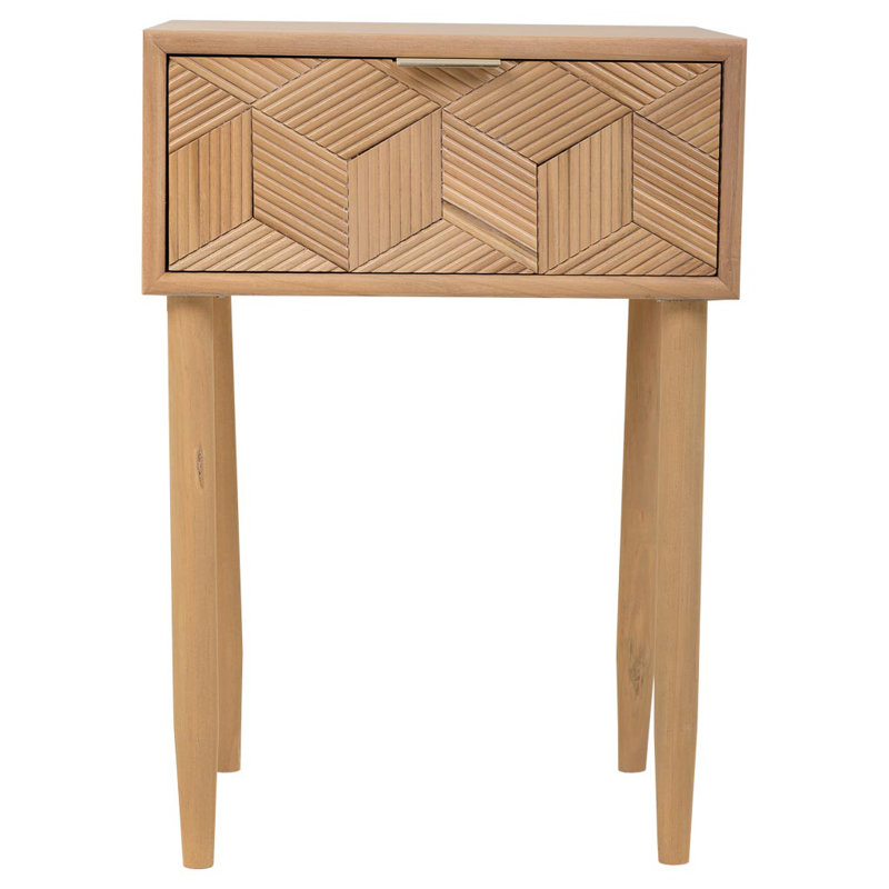 Vannie 41cm W Manufactured Wood Bedside Table