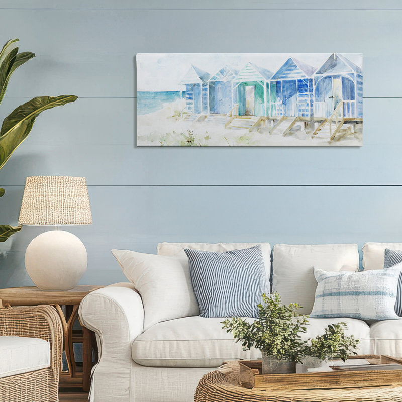 Beach Cabins in a Row, conception de Lorenzo Collective, H 17 po x l 40 po