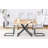 Modern Minimalist Multifunctional Lift Table With 0.8-Inch MFC Tabletop And Black Metal Legs, Can Be Used As Dressing Table, Coffee Table, Dining Table, And Office Desk.