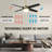  52" Smart Ceiling Fan with LED Lights, Wall Switch