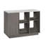 Accent Storage Cabinet With Adjustable Shelves, Grey Finish