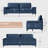 89” Modern Chenille Sofa Adjustable Armrest Couch-245264345