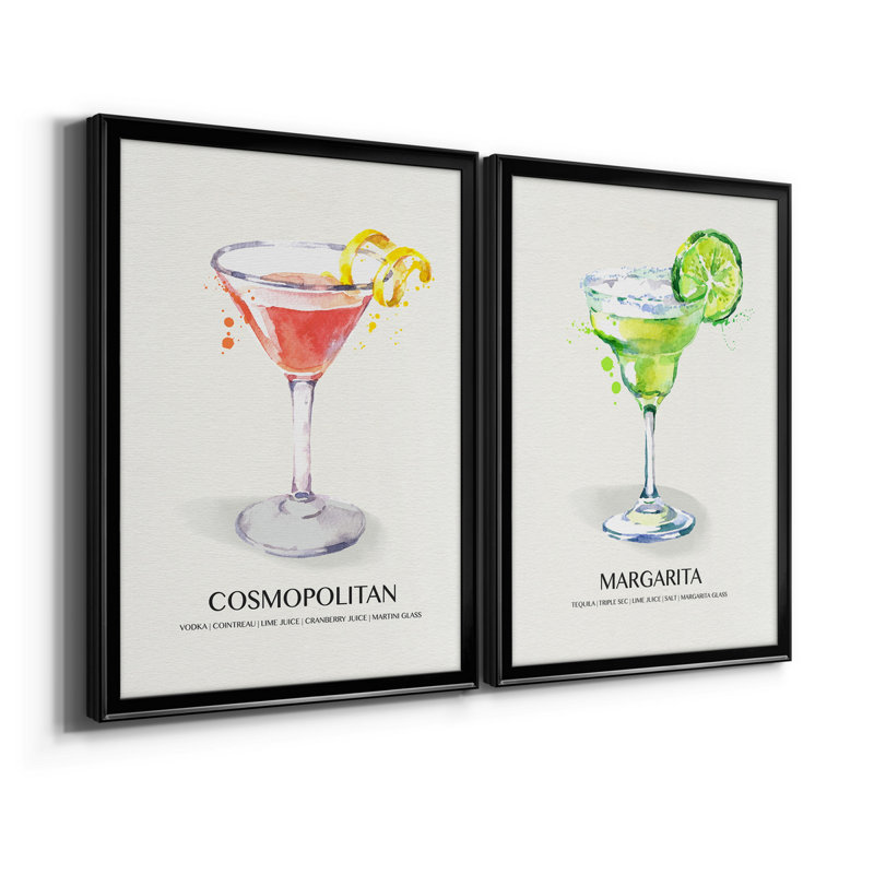 Cosmopolitan, reproduction encadrée de qualité supérieure - prête à être accrochée, Noir, H 18,5 po x l 49 po x P 1,5 po