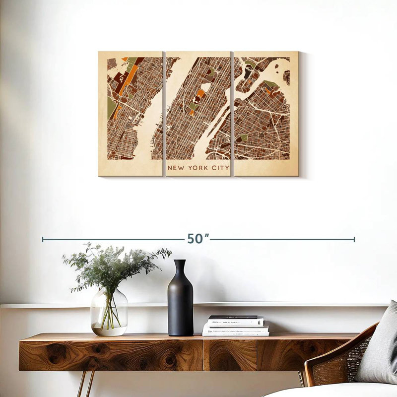 Carte Aliaz Earthy NYC, H 20 po x l 33 po