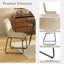 Ensemble de salle à manger 5 pièces avec plateau rectangulaire en bois et 4 chaises d'appoint rembourrées-4417065-4417066
