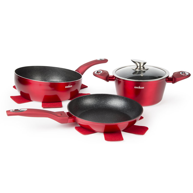 Phoenix 6 - Piece Non-Stick Aluminum Cookware Set