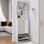 Range-chaussures, armoire à chaussures avec 3 tiroirs rabattables, range-chaussures pour la maison