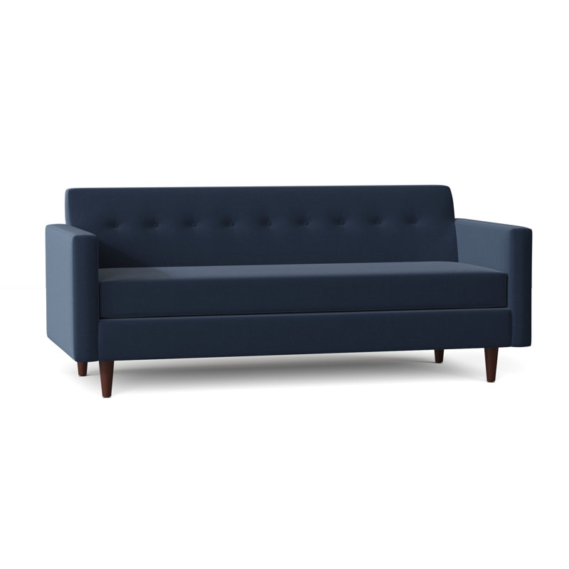 Floodwood Upholstered 77.5'' Sofa, Antonio Navy