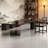 Natural Solid Wood Storage Dining Table