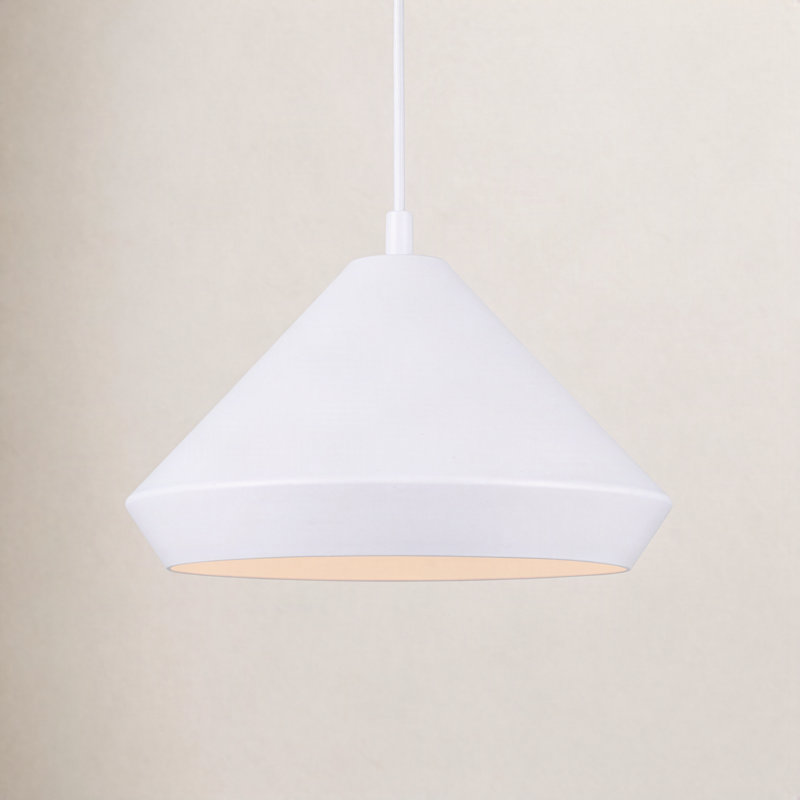 Bertie 1 - Light White Single Pendant, 57.5" H x 10.25" W x 10.25" D