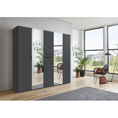 Raelen 6 Door Manufactured Wood Wardrobe