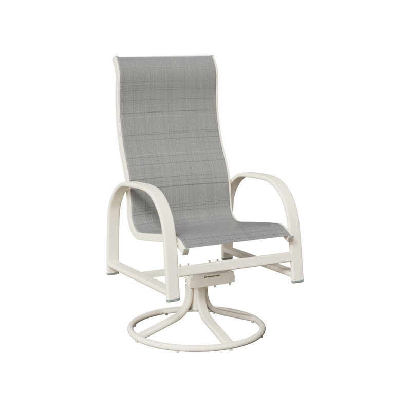 Chaise berçante berçante berçante Berlin, Charm platine, Blanc mat