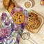 Sergé de coton à motif floral