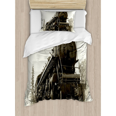 Steam Engine Industrial Duvet Cover