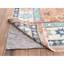 Tapis oriental en laine pure noué à la main de couleur pêche 9 pi x 11 pi 9 po, nœud turc, velours nul, motif village anatolien, noué à la main