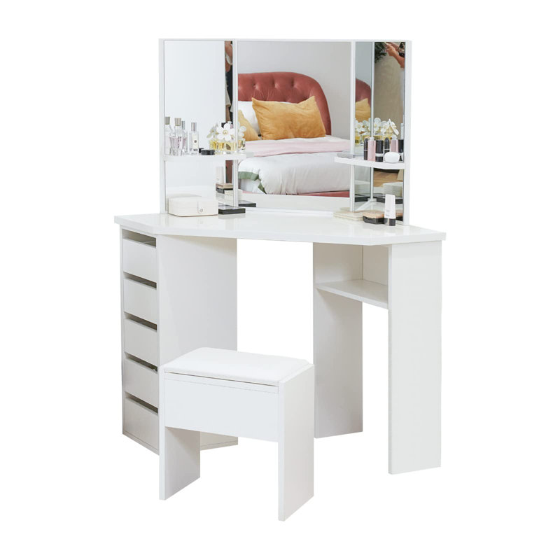 Meith Dressing Table with Mirror