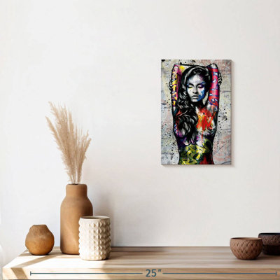 Portrait d'hémisphère féminin, impression sur toile