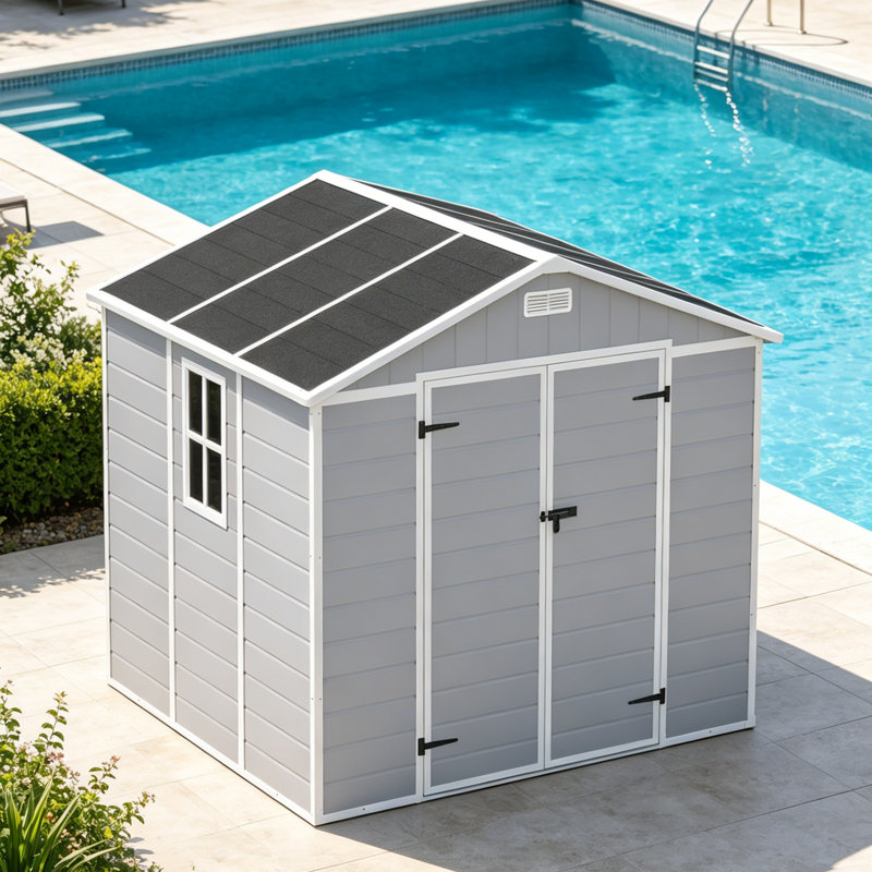 Plastic Outdoor Garden Storage Shed, 22.97 sq.ft.