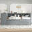 Wood Daybed Frame with Trundle, Storage Drawers, Side Shelves and Integrated Desk, Multi-Functional Daybed, No Box Spring Needed for Home Bedroom-1699309232-1699309233