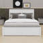 Lit plateforme avec rangement et tablettes gigognes-110420601