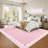 Scalloped Machine Washable Rug Modern Solid Floor Mats with Non-Slip Backing, Stain-Resistant Low Pile Accent Rug, Contemporary Indoor Carpet for Living Room, Bedroom, Office-1496644006
