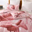 Ensemble de literie 3 pièces réversible rose en microfibre toutes saisons-122494924-122494926