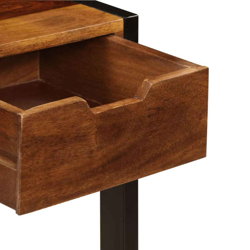 Tullis 13.8" Wide 3 Drawer Sheesham Wood Buffet Table, Brown