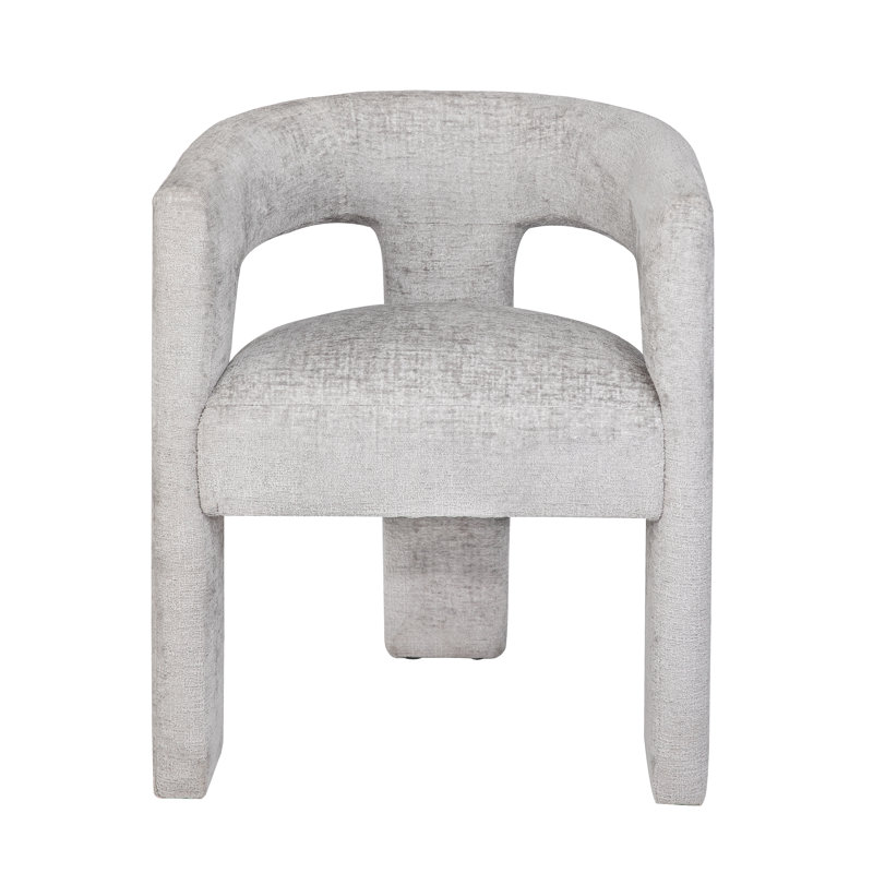 Chaise rembourrée Darlington, Microsuède gris Gwen