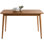 Table de salle à manger Daukas, table de cuisine en bois avec plateau spacieux pour salle à manger, maison, appartement et repas de famille