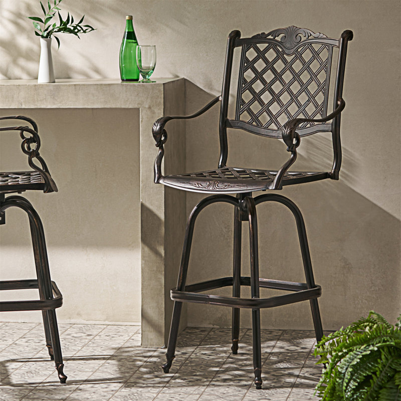 TABOURET DE BAR EN FONTE D'ALUMINUM