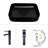 28" Wall-Mounted Single Bathroom Vanity Set with Mirror-1451806026