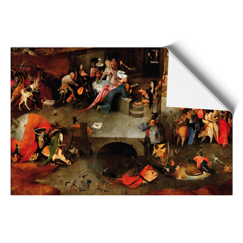 The Temptation of St Anthony by Hieronymus Bosch - Frameless Print, 30cm H x 42cm W x 0.1cm D