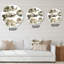 Gris et nuages dorés beige II - horloge murale moderne-60186928