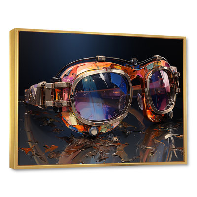 Futuriste élégance lunettes de soleil I - art mural Chanel