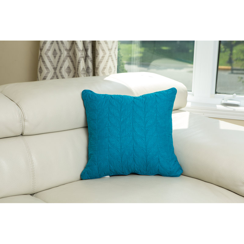 Coussin décoratif en coton, Bleu sarcelle