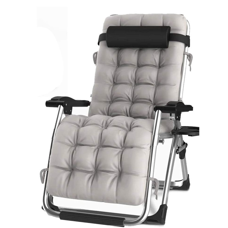 Abrham Folding Zero Gravity Chair, Grey