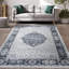 Tapis gris tissé à la machine Minato-87043940