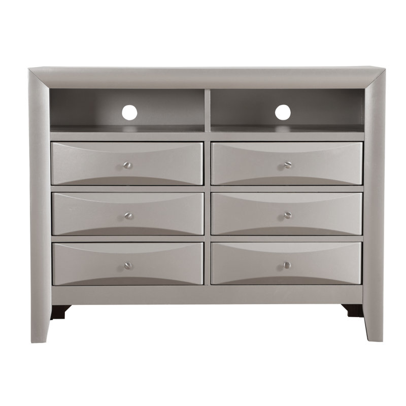 Commode média, Champagne, H 37,13 po x L 47,13 po x l 17,13 po
