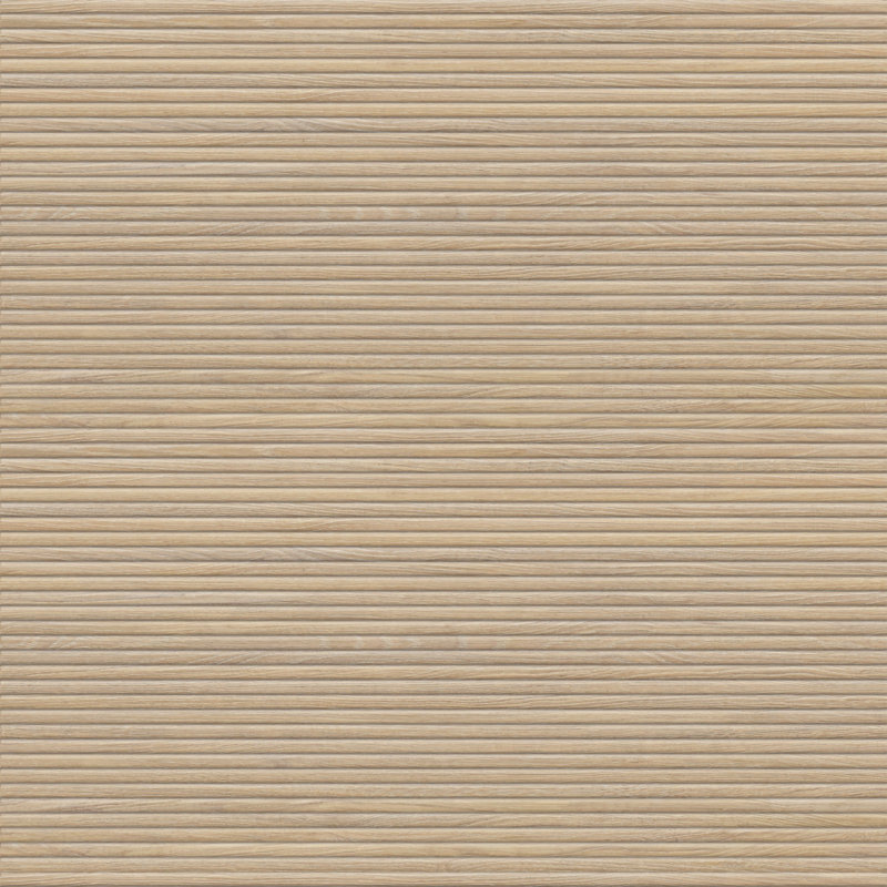 Sake 24 in. x 48 in. Porcelain Ribbed Wood Look Wall Tile (15.49 Sq. Ft. / Case), Woodlay Oak