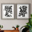 Pothos Silhouette I - ensemble de 2 reproductions de dessins encadrés-501853580-501853581