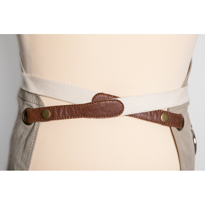 Solid Colour Cotton Bib Apron