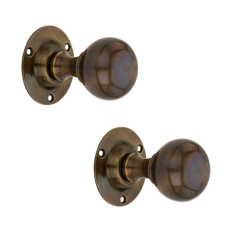 Ball Door Knob, Bronze
