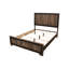 Lit contemporain pour chambre à coucher, tête de lit en chêne à finition chêne