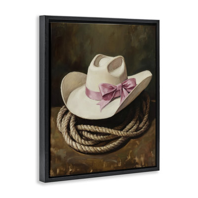 Cowgirl Hat Bow and Lasso Floating Frame, design by Petal Prints Design