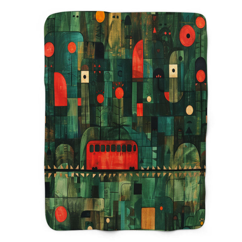 Ruby Rail - Couverture Sherpa de qualité supérieure 1 pièce, Grand lit