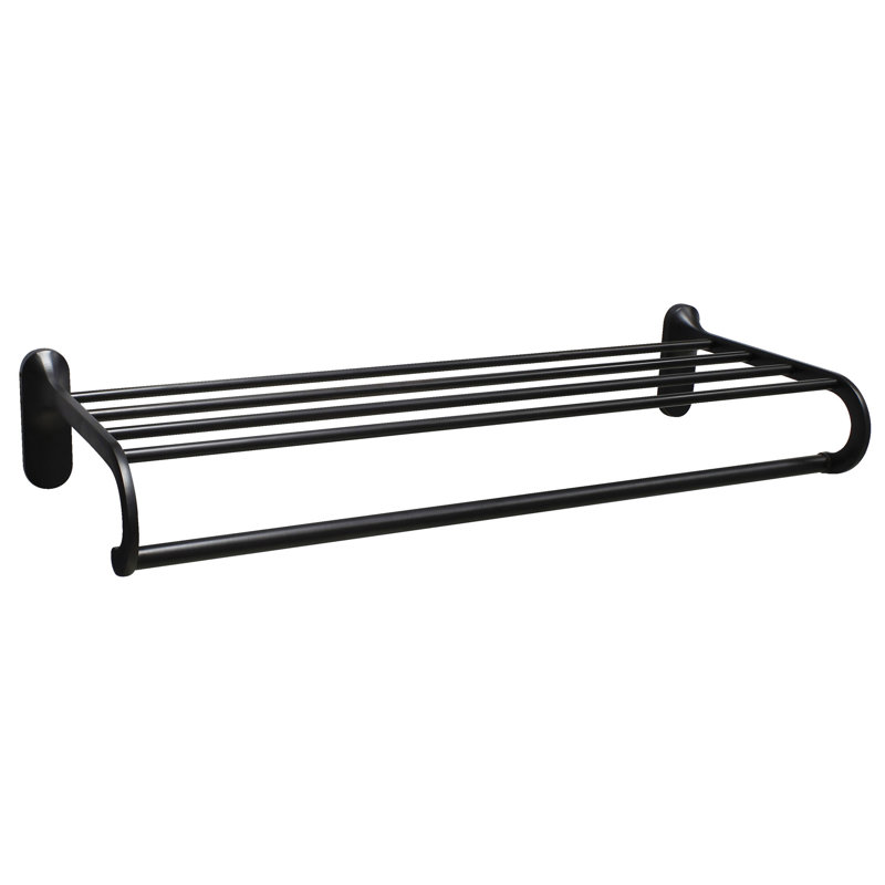 Lollar Metal with Towel Bar, Rubbed Bronze