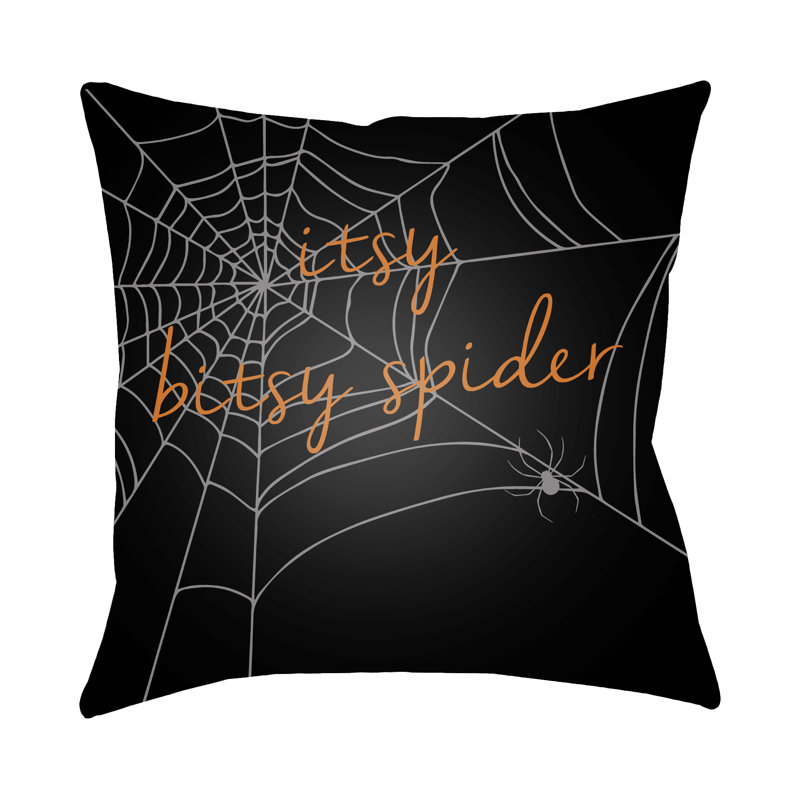  Indoor/Outdoor Throw Pillow, 20" H x 20" W x 4" D, Black