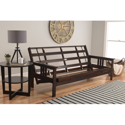 Structure de futon grand lit Stratford, matelas non inclus