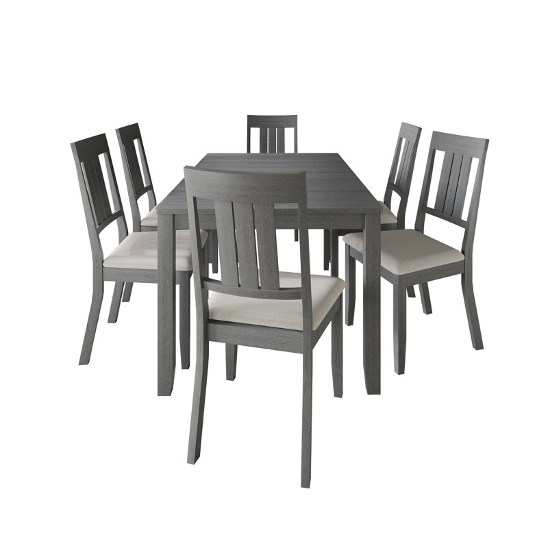 Ensemble repas 6 personnes Ocossio, Gris