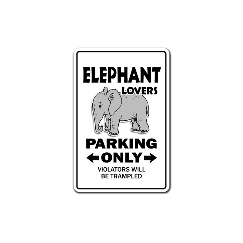 Adhésif décoratif éléphant amoureux